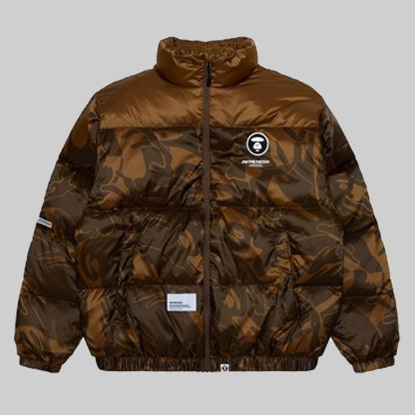 AAPE BY A BATHING APE CAMO DOWN JACKET MULTI