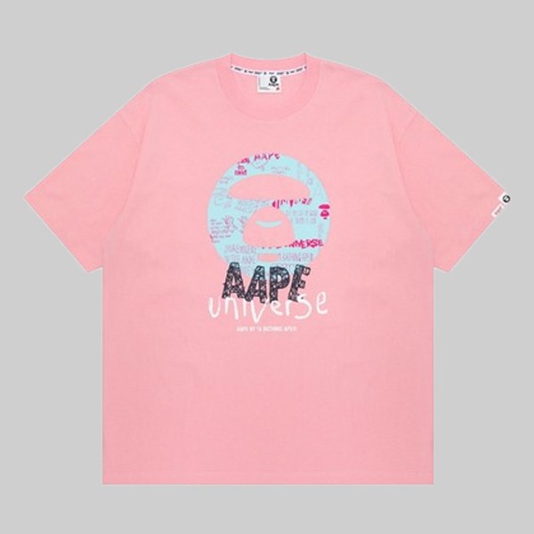 AAPE BY A BATHING APE POP THEME TEE PINK 