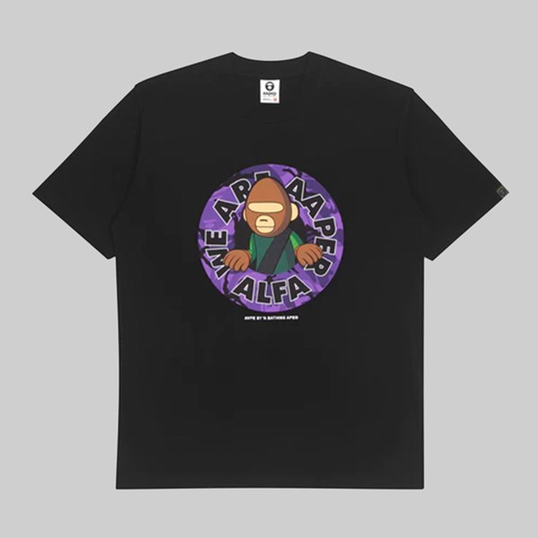AAPE BY A BATHING APE WE ARE ALFA BLACK 
