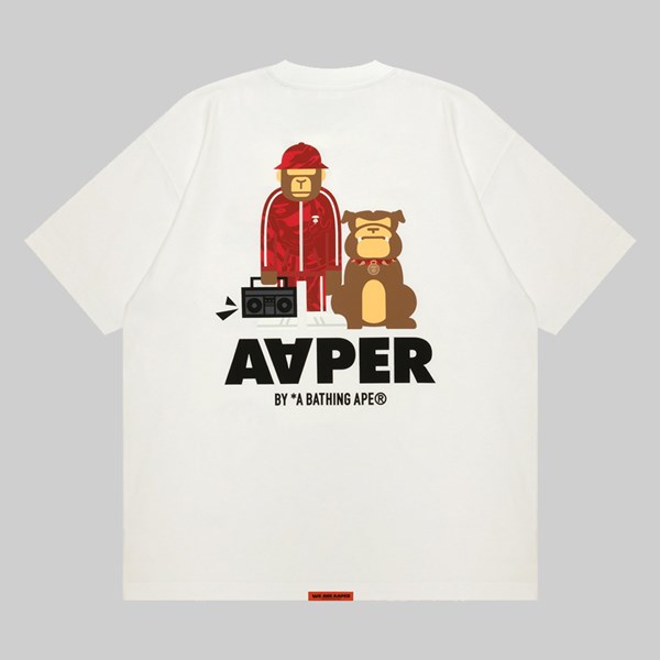 AAPE BY A BATHING APE 'BRAVO' TEE WHITE 
