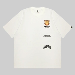 AAPE BY A BATHING APE 'BRAVO' TEE WHITE 