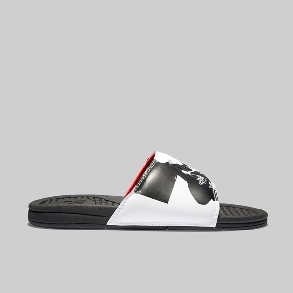 DC X WARHOL BOLSA SLIDE WHITE BLACK 