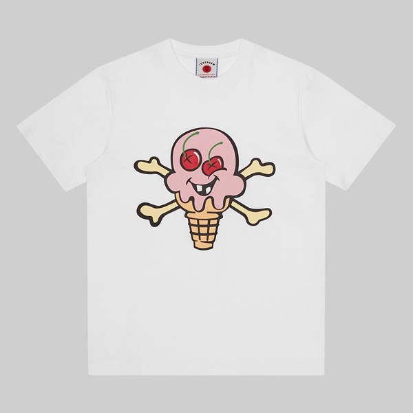 ICE CREAM CONES AND BONES TEE WHITE 