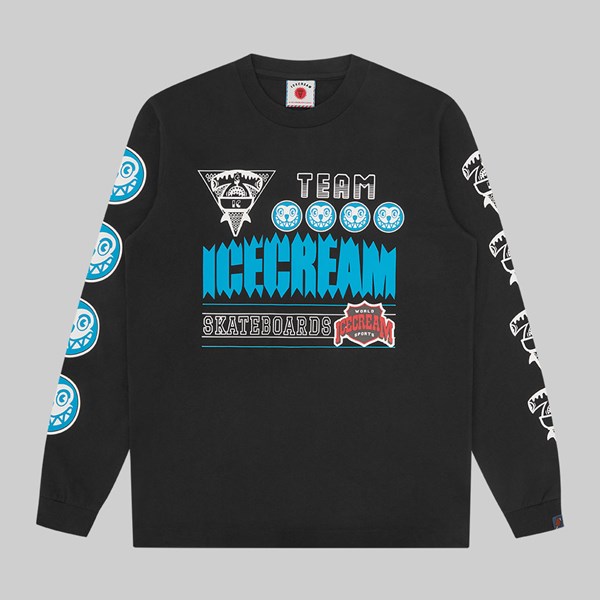 ICE CREAM TEAM ICE CREAM LS TEE BLACK 
