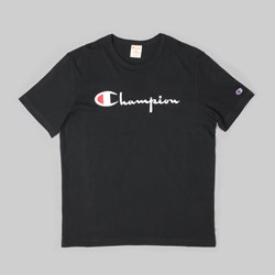 CHAMPION REVERSE WEAVE T-SHIRT BLACK 