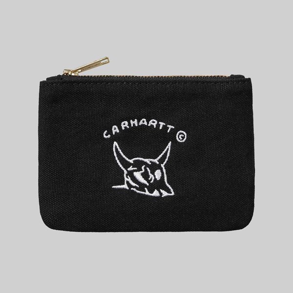 CARHARTT FRONTIER ZIP WALLET BLACK WAX 