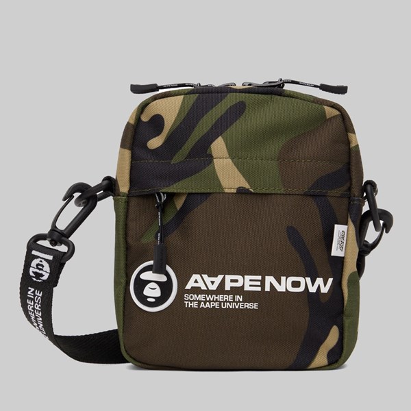 AAPE BY A BATHING APE SHOULDER BAG GREEN 