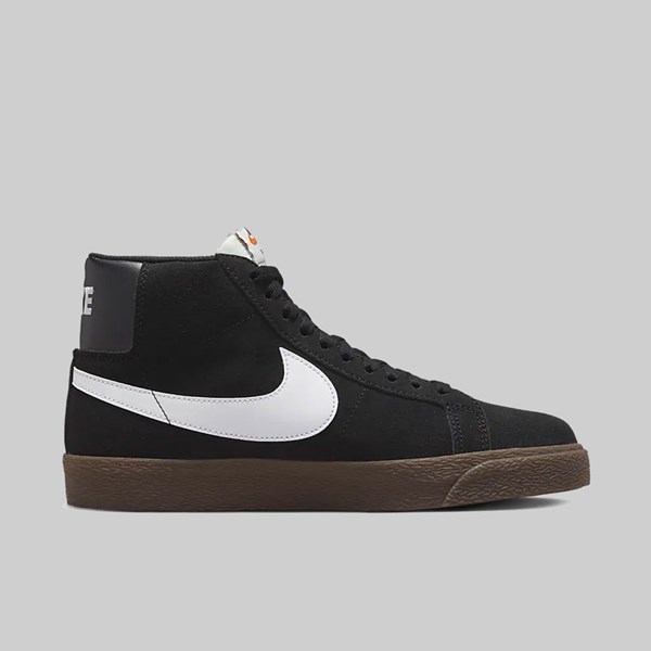 NIKE SB BLAZER MID BLACK BLACK WHITE 