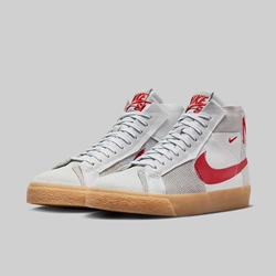 NIKE SB BLAZER MID PRM SUMMIT WHITE UNI RED 