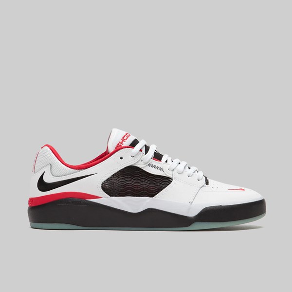 NIKE SB ISHOD PRM WHITE BLACK UNIVERSITY RED