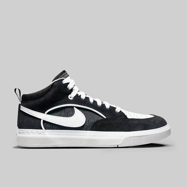 NIKE SB REACT LEO BLACK WHITE BLACK GUM 