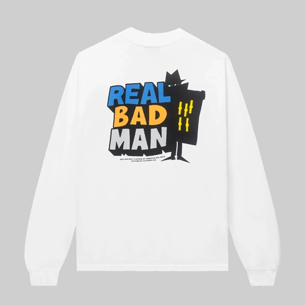 REAL BAD MAN LOGO VOL.9 LS TEE WHITE 