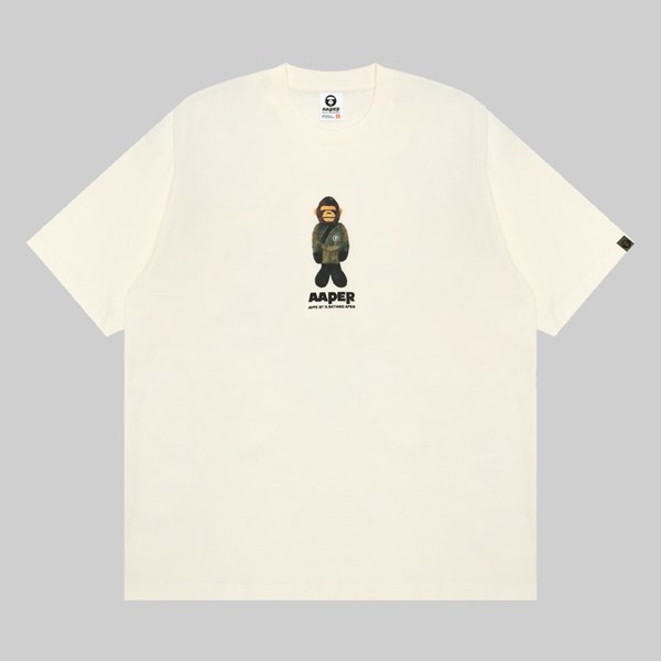 AAPE BY A BATHING APE ALFA FIGURE TEE IVORY 