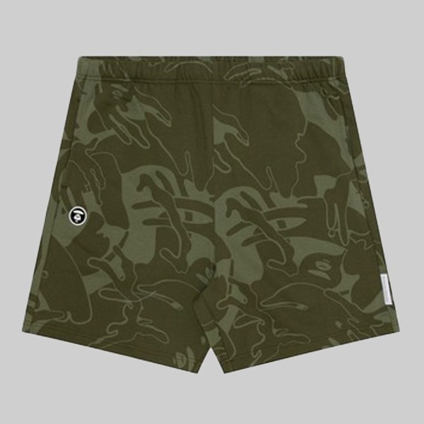 AAPE BY A BATHING APE MOONFACE CAMO SHORT KHAKI 