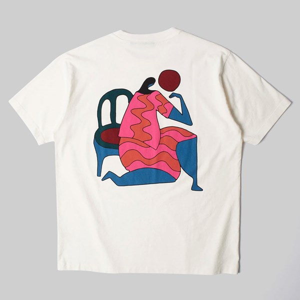 BY PARRA FACE BALL TEE OFF WHITE 