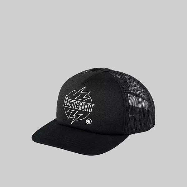 CARHARTT ABLAZE TRUCKER CAP BLACK 