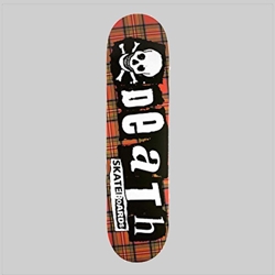 DEATH SKATEBOARDS PUNK TARTAN 8.75 