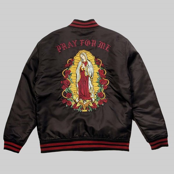 DGK SANTA MARIA VARSITY JACKET BLACK 