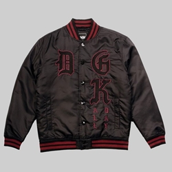 DGK SANTA MARIA VARSITY JACKET BLACK 