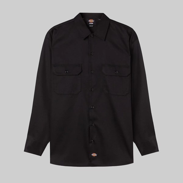 DICKIES WORK SHIRT LS BLACK 