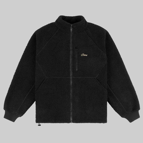 DIME POLAR FLEECE SHERPA ZIP BLACK 