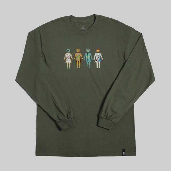 GIRL X MODERNICA SQUAD LS TEE ARMY GREEN 