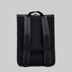 RAINS ROLLTOP RUCKSACK BLACK 