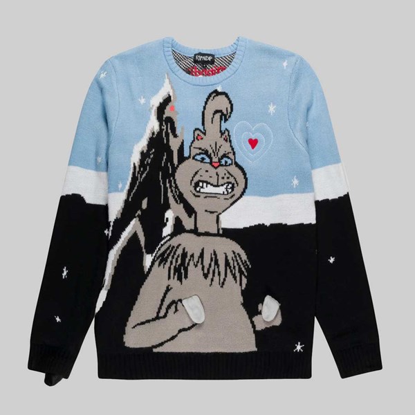 RIP N DIP NUNCH KNIT SWEATER BLACK 
