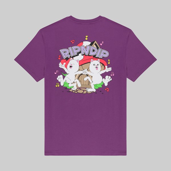 RIP N DIP SHROOM HOUSE TEE PLUM 