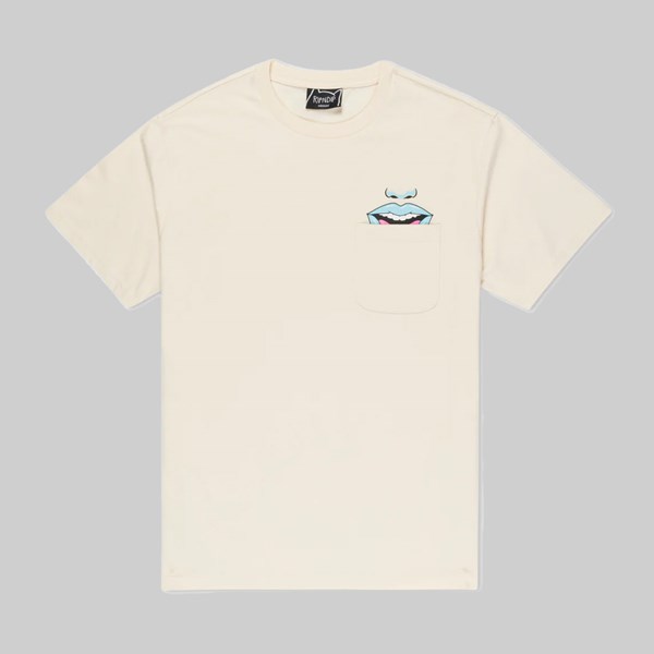 RIP N DIP TAKE YOUR MEDS POCKET TEE NATURAL 