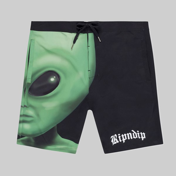 RIP N DIP WE COME IN PEACE SHORTS BLACK 