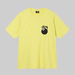 STUSSY 8 BALL TEE YELLOW 