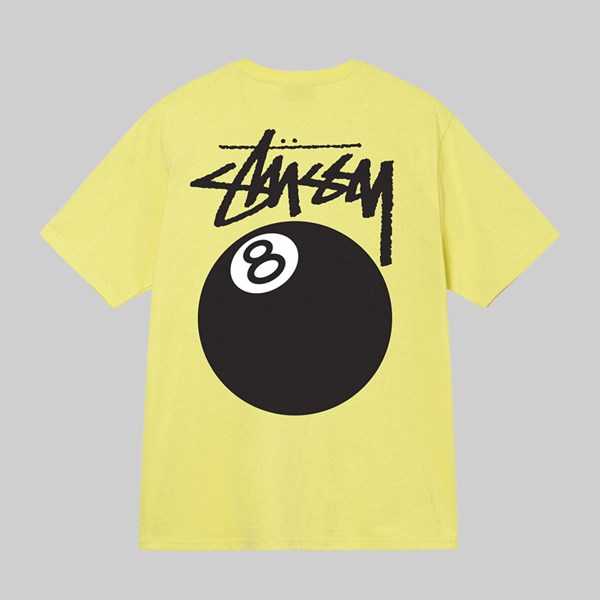 STUSSY 8 BALL TEE YELLOW 