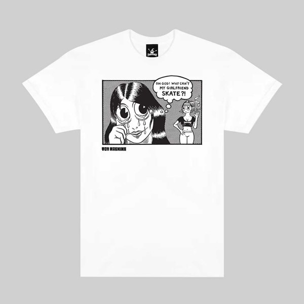 THRASHER X TOY MACHINE GIRLFRIEND TEE WHITE 