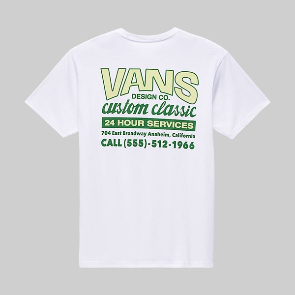 VANS SHOP FRONT TEE WHITE 