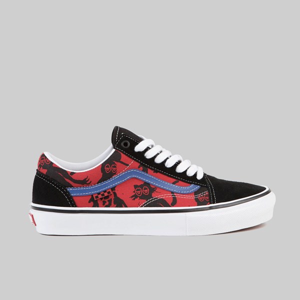 VANS X KROOKED BY NATAS FOR RAY OLD SKOOL RED 
